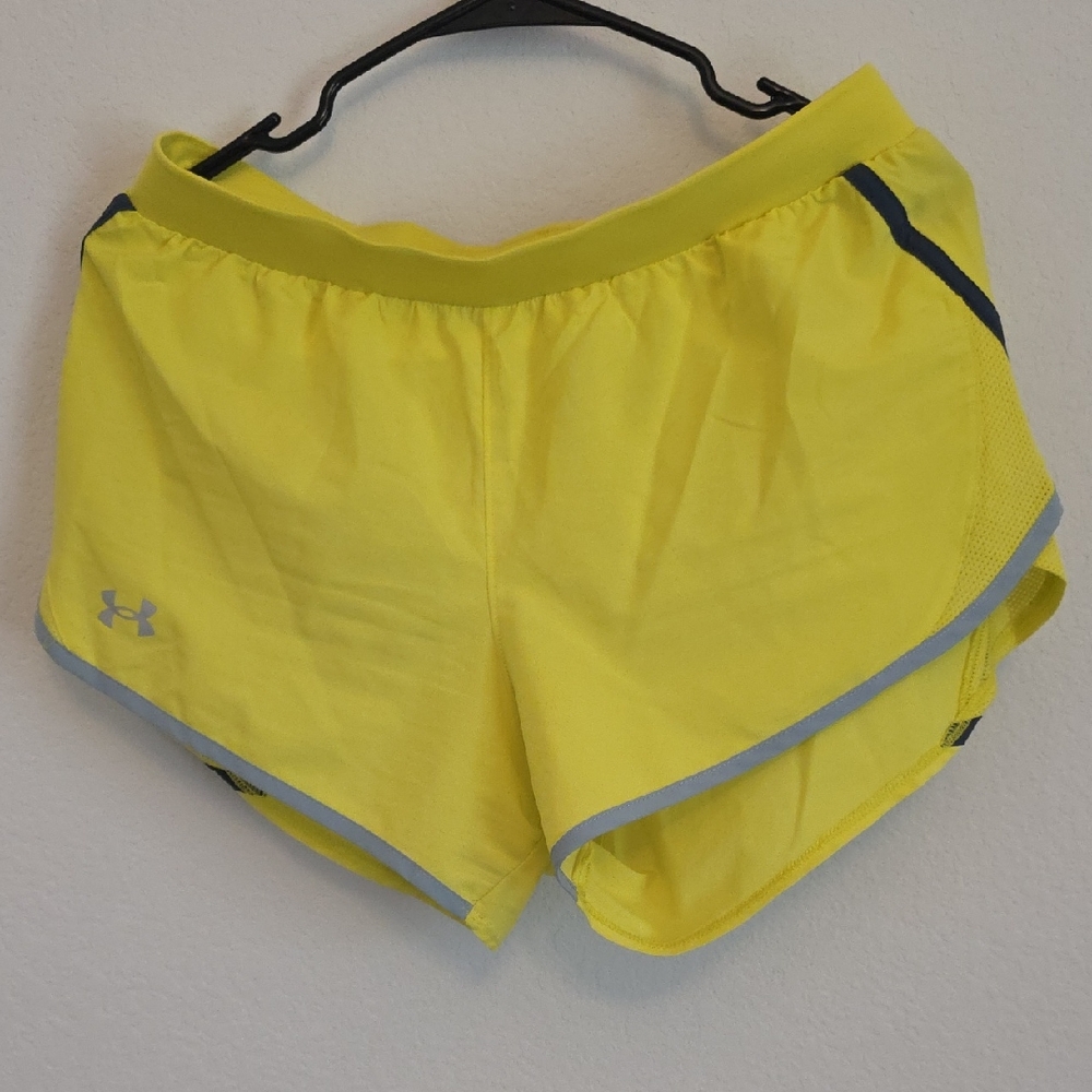 Under Armour Women's Bright Yellow Athletic Shorts